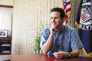 Senator Schatz during interview in his office. NWPhoto